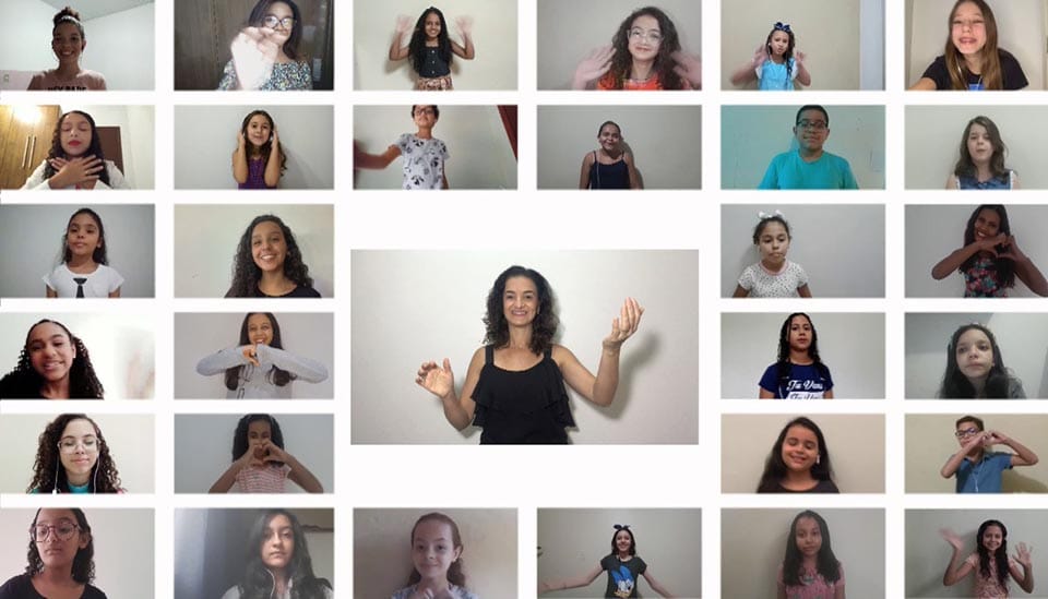Coral Infantojuvenil Aperam se reúne em apresentação virtual