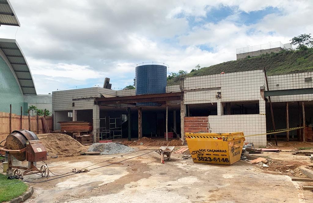 Obras do Bloco Cirúrgico avançam no Hospital Municipal de Ipatinga