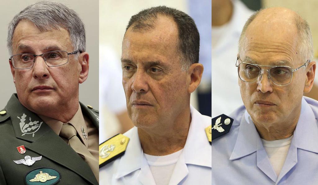 Comandantes do Exército, da Marinha e da Aeronáutica deixam cargos