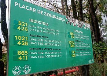Cenibra estabelece recorde de dias sem acidentes SPT
