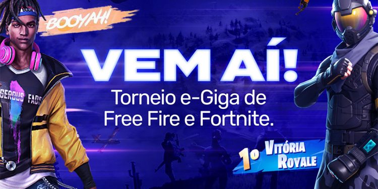 Giganet promove torneio online de Free Fire e Fortnite neste fim de semana