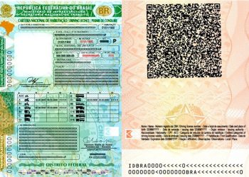Detran lança nova CNH com QR Code e cores verde e amarela