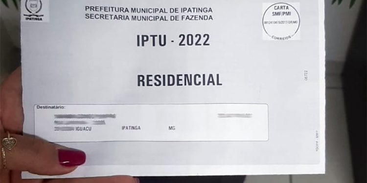 Prefeitura de Ipatinga suspende guias de IPTU 2022