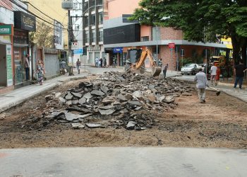 Obras no Centro de Fabriciano entram na reta final