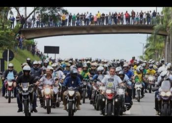 Motociata com Bolsonaro foi o maior evento motorizado do Leste Mineiro