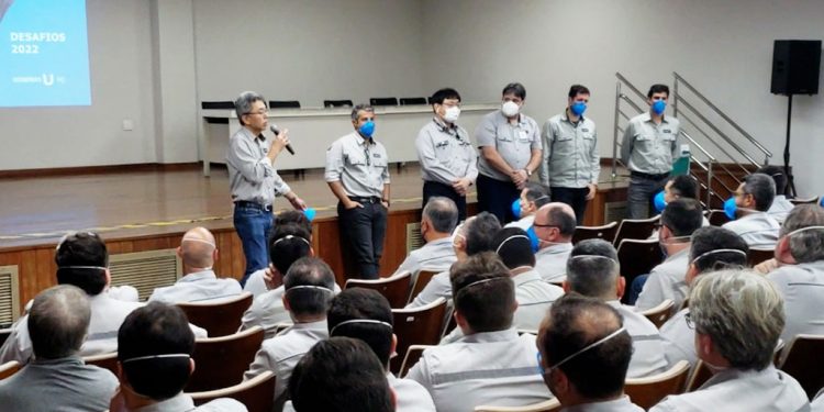 Presidente da Usiminas visita Usina de Ipatinga