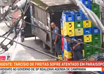 Tarcísio de Freitas sofre atentado na comunidade de Paraisópolis (SP)