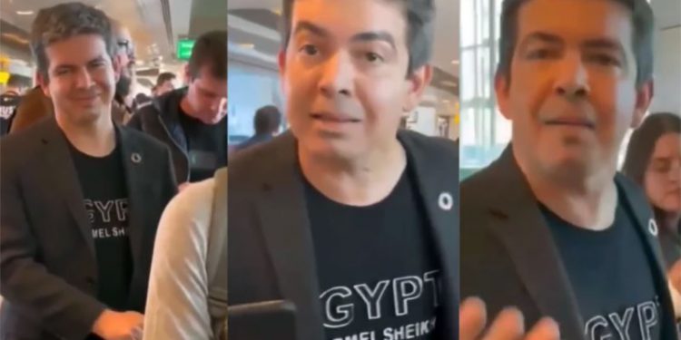 No Egito, Randolfe se irrita e repete Barroso: “Perdeu, mané”