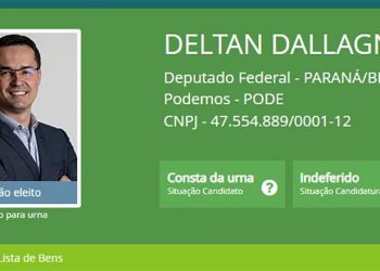 Site do TSE publica legenda de “não eleito” em foto de Dallagnol