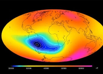 Anomalia magnética cresce no Brasil e preocupa o governo dos EUA