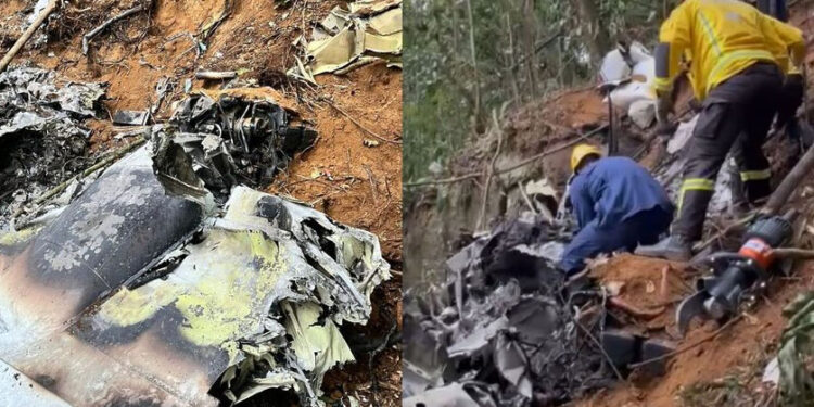 Identificadas as vítimas do avião que saiu de Valadares e caiu em SC