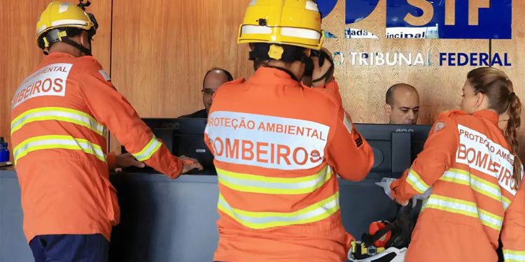 Vistoria revela primeiros detalhes do incêndio no STF