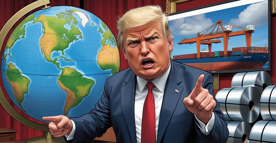 Sinal vermelho: aço do Brasil pode entrar na guerra tarifária de Trump
