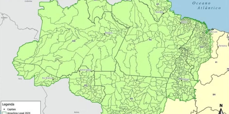 IBGE comete erro em mapa da Amazônia Legal e omite o Acre