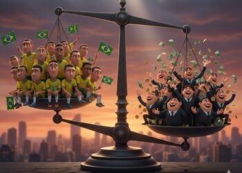 A balança está viciada. E nós somos o peso