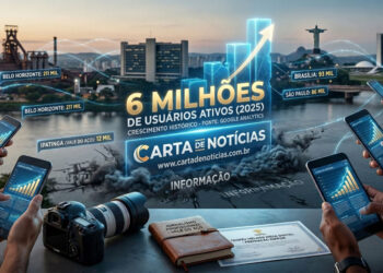 CARTA DE NOTÍCIAS chega a 6 milhões de usuários ativos em 2025: crescimento histórico, segundo Google Analytics