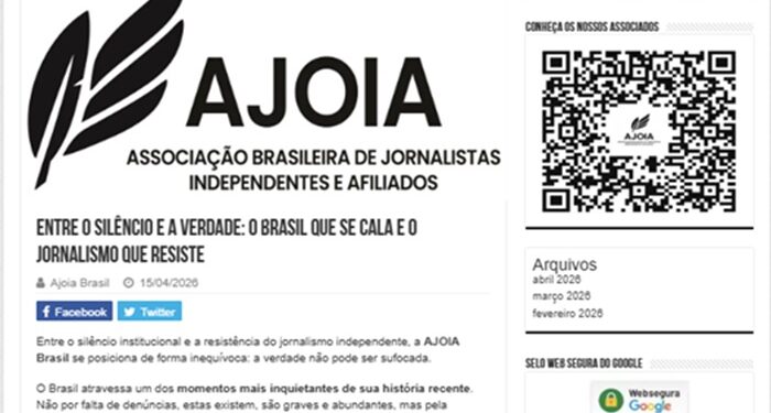 AJOIA Brasil publica manifesto e aponta crise de credibilidade nos Poderes