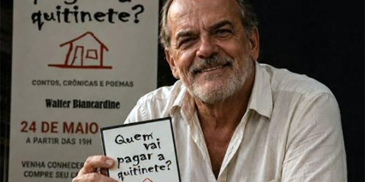 Walter Biancardine lança livro sobre solidão, desgaste e sobrevivência cotidiana