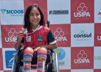 Maria Antônia, da Usipa, conquista cinco medalhas de ouro no Meeting Paralímpico