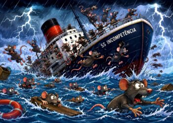 Quando o navio começa a afundar, os ratos procuram outro barco