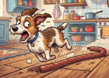 Cachorro mordido por cobra tem medo de linguiça